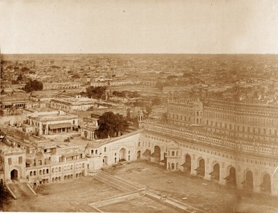 Panorama of MachiBoran, Lucknow by Felice Beato